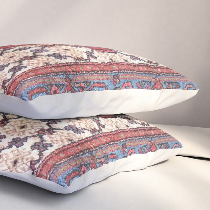 Hamadan  Antique Persian Rug Print Pillow Sham Gallery Image 3