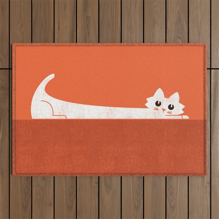 Mark's Superpower: cat Superstretch Outdoor Rug Gallery Image 1
