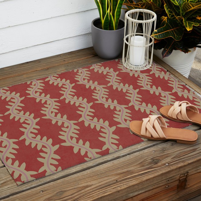 Wheatberry Vines Outdoor Rug Gallery Image 2