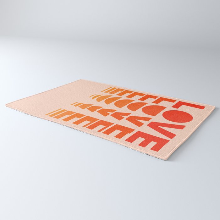 Abstraction_LOVE_SUNSET_Minimalism_001 Rug Gallery Image 3