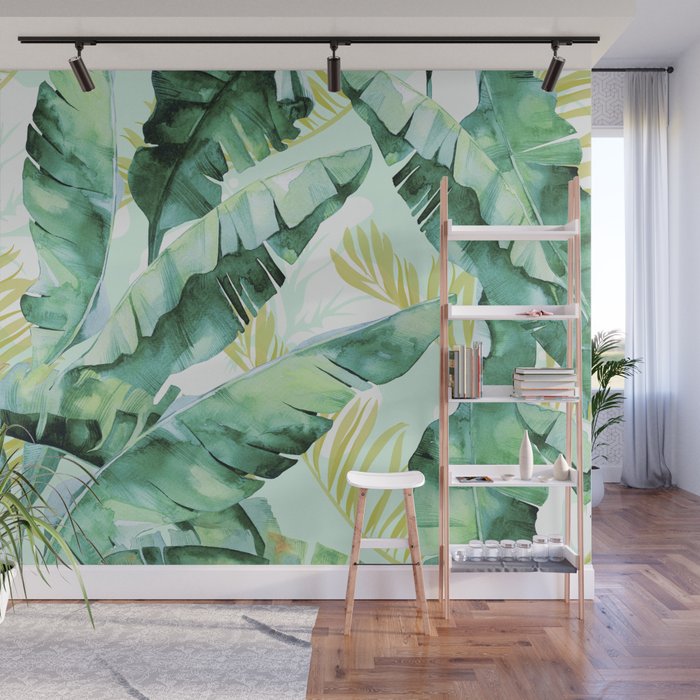 Banana leaf Wall Mural Gallery Image 1