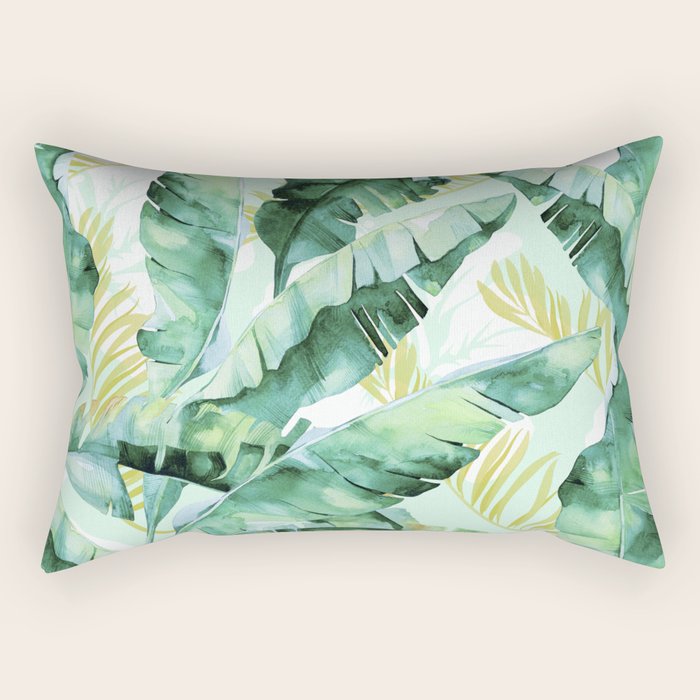 Banana leaf Rectangular Pillow Gallery Image 1