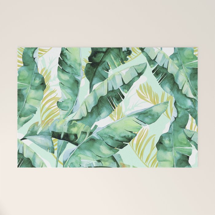 Banana leaf Welcome Mat Gallery Image 1