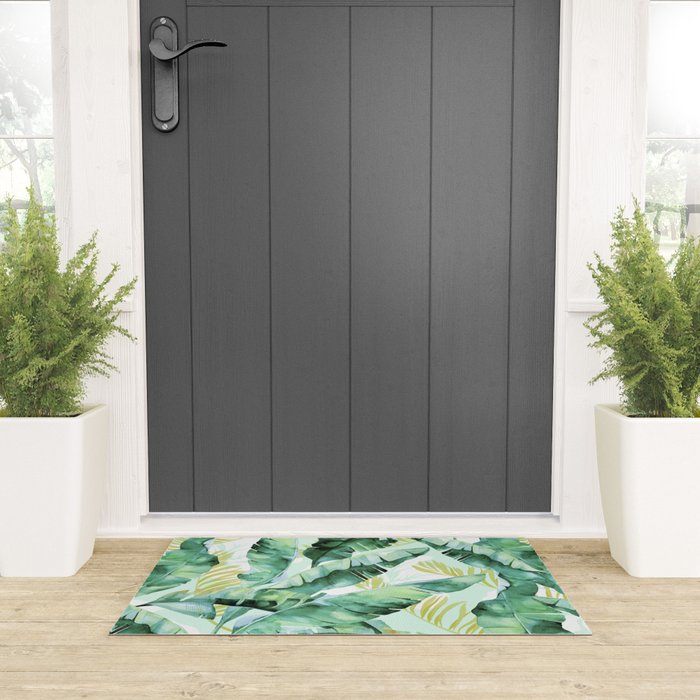 Banana leaf Welcome Mat Gallery Image 3