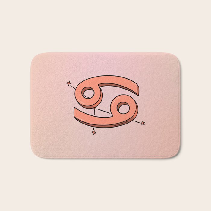 Cancer Symbol Bath Mat Gallery Image 1