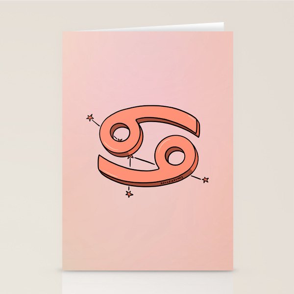 Cancer Symbol Stationery Card Gallery Image 1