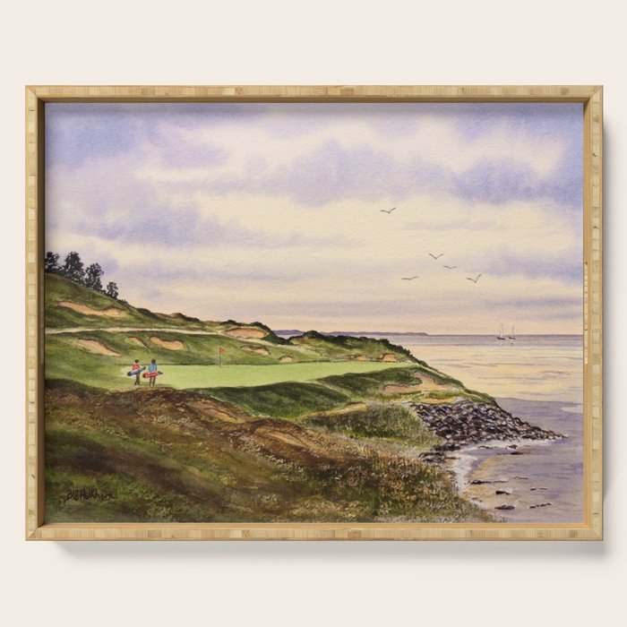 Whistling Straits Golf Course Hole 7 Serving Tray Gallery Image 1
