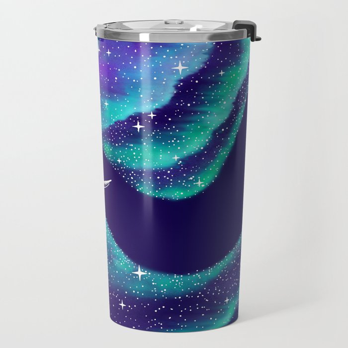 Star eater in northern lights Travel Mug Gallery Image 2
