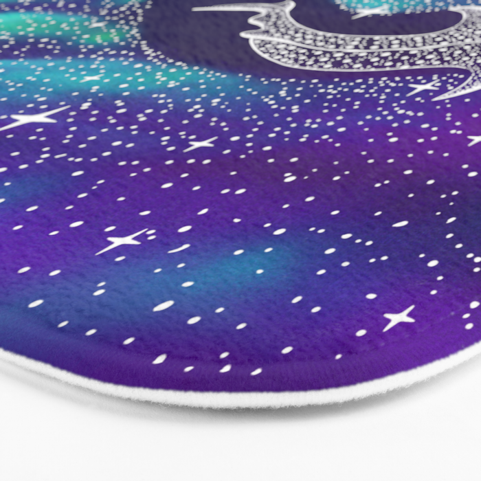 Star eater in northern lights Bath Mat Gallery Image 3