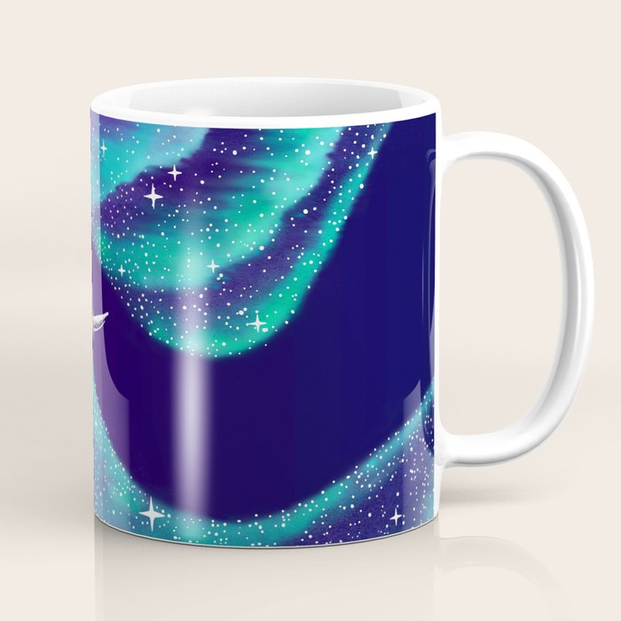 Star eater in northern lights Coffee Mug Gallery Image 1