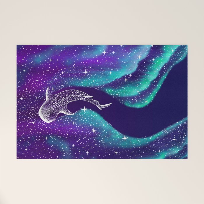 Star eater in northern lights Welcome Mat Gallery Image 1