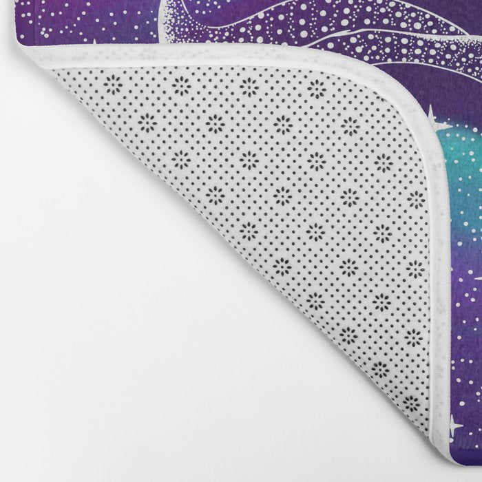 Star eater in northern lights Bath Mat Gallery Image 2