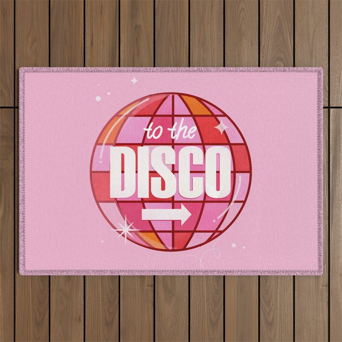 To The Disco Outdoor Rug Gallery Image 1