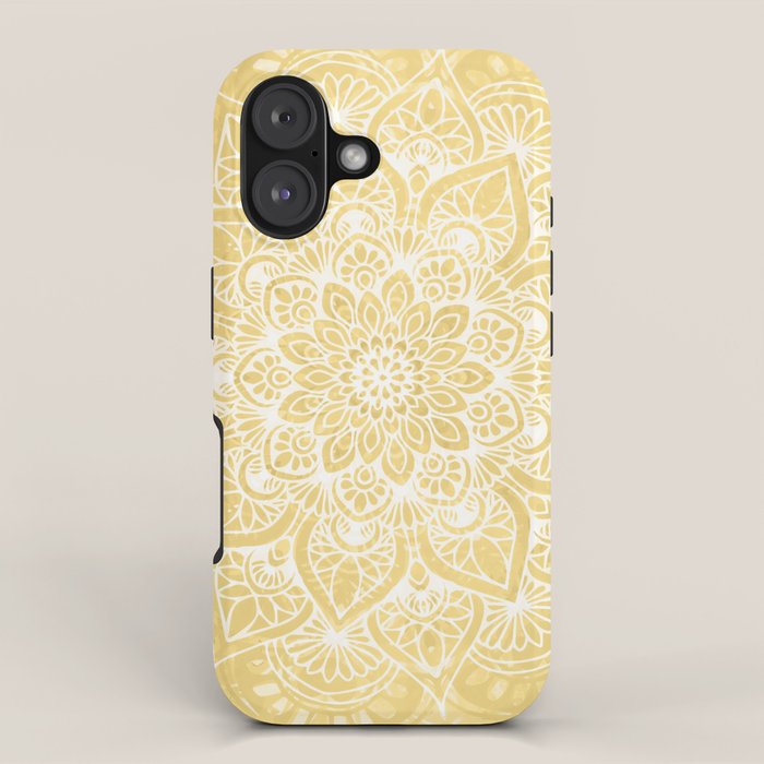 Mandala, Floral, Sun, Wall Art Boho iPhone Case Gallery Image 1