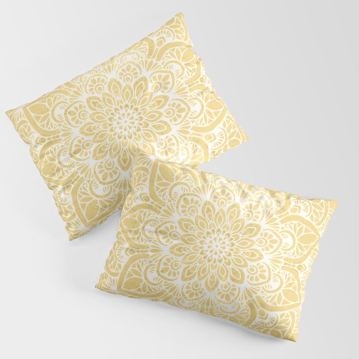 Mandala, Floral, Sun, Wall Art Boho Pillow Sham Gallery Image 1