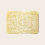 Mandala, Floral, Sun, Wall Art Boho Bath Mat Gallery Image 1