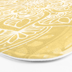 Mandala, Floral, Sun, Wall Art Boho Bath Mat Gallery Image 3