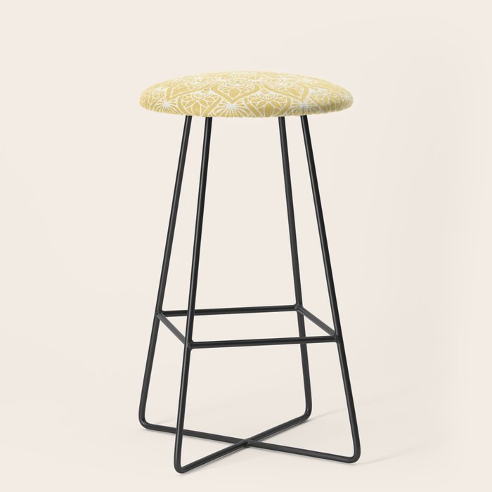 Mandala, Floral, Sun, Wall Art Boho Stool Gallery Image 1