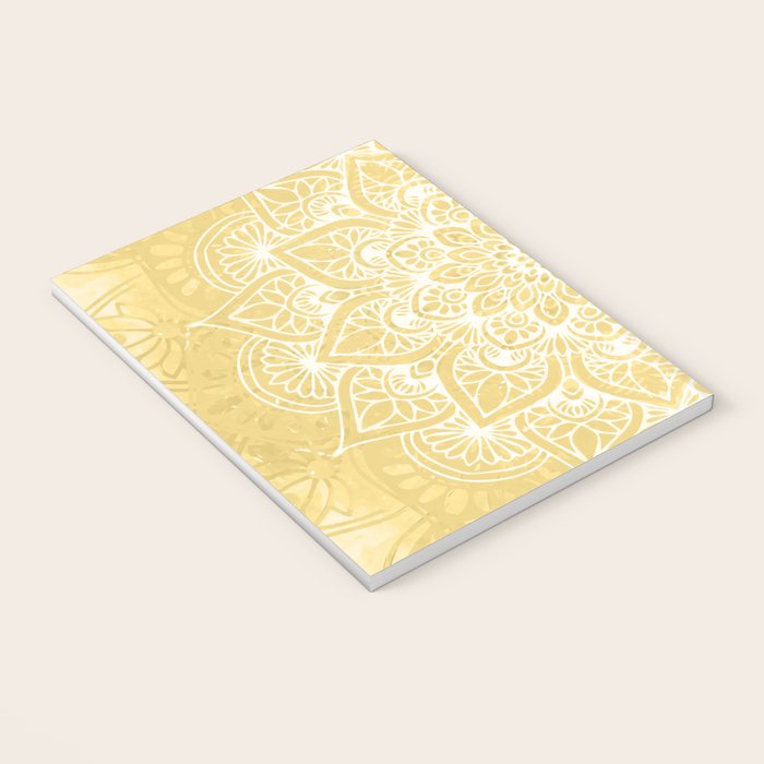 Mandala, Floral, Sun, Wall Art Boho Notebook Gallery Image 3