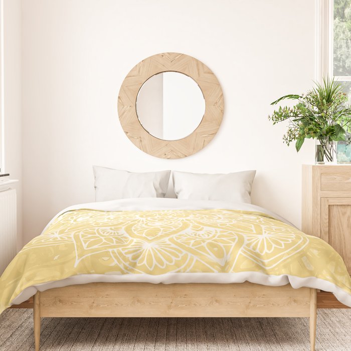Mandala, Floral, Sun, Wall Art Boho Duvet Cover Gallery Image 3