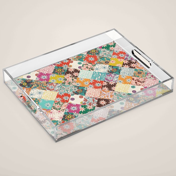 sarilmak patchwork Acrylic Tray Gallery Image 1