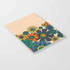 Groovy 60s 70s Vintage Floral Retro Garden Flower Cuff Notebook Gallery Image 3
