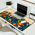Groovy 60s 70s Vintage Floral Retro Garden Flower Cuff Desk Mat Gallery Image 2