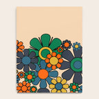 Groovy 60s 70s Vintage Floral Retro Garden Flower Cuff Notebook Gallery Image 4