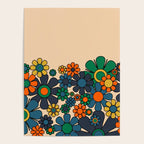 Groovy 60s 70s Vintage Floral Retro Garden Flower Cuff Poster Gallery Image 4