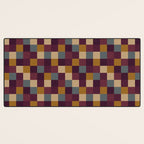 Bold Autumn Checks Pattern - Small XIII Desk Mat Gallery Image 3