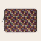 Bold Autumn Checks Pattern - Small XIII Laptop Sleeve Gallery Image 1