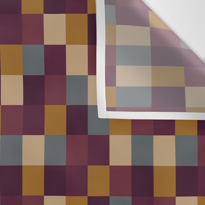 Bold Autumn Checks Pattern - Small XIII Wall Tapestry Gallery Image 3