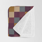 Bold Autumn Checks Pattern - Small XIII Throw Blanket Gallery Image 3