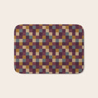 Bold Autumn Checks Pattern - Small XIII Bath Mat Gallery Image 1