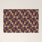 Bold Autumn Checks Pattern - Small XIII Welcome Mat Gallery Image 1