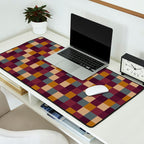 Bold Autumn Checks Pattern - Small XIII Desk Mat Gallery Image 2