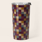 Bold Autumn Checks Pattern - Small XIII Travel Mug Gallery Image 2