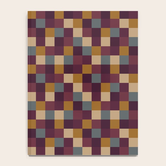Bold Autumn Checks Pattern - Small XIII Notebook Gallery Image 4
