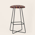 Bold Autumn Checks Pattern - Small XIII Stool Gallery Image 1