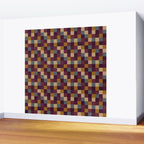 Bold Autumn Checks Pattern - Small XIII Wall Mural Gallery Image 2