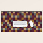 Bold Autumn Checks Pattern - Small XIII Desk Mat Gallery Image 1