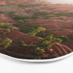 Red Atlas mountains of Ourika Morocco | Marrakech travel photography | Golden hour Bath Mat Gallery Image 3