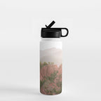 Red Atlas mountains of Ourika Morocco | Marrakech travel photography | Golden hour Water Bottle Gallery Image 1