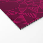 Abstract Minimalism in Raspberry Welcome Mat Gallery Image 2