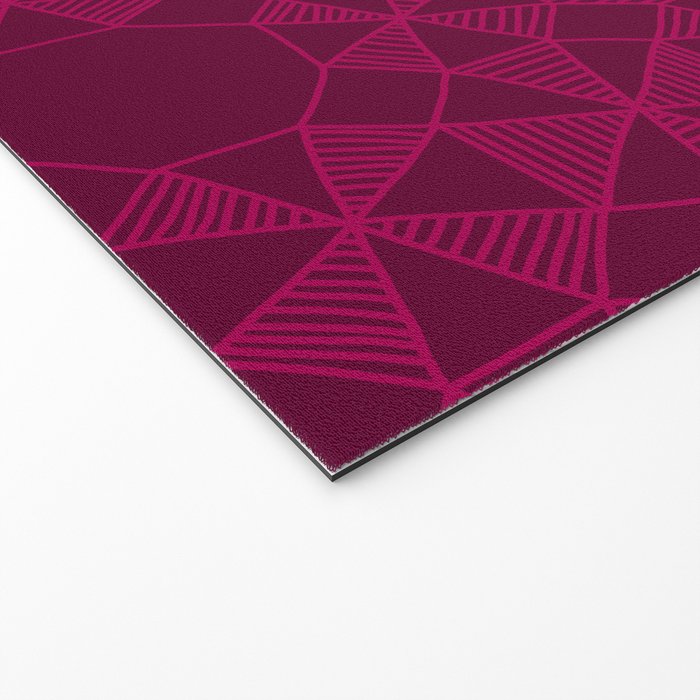 Abstract Minimalism in Raspberry Welcome Mat Gallery Image 2
