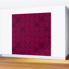 Abstract Minimalism in Raspberry Wall Mural Gallery Image 2