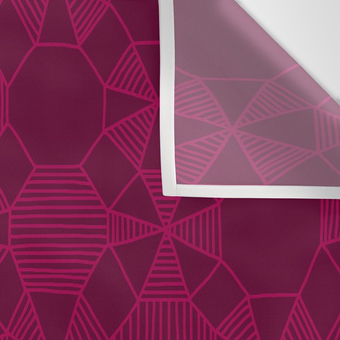 Abstract Minimalism in Raspberry Wall Tapestry Gallery Image 3