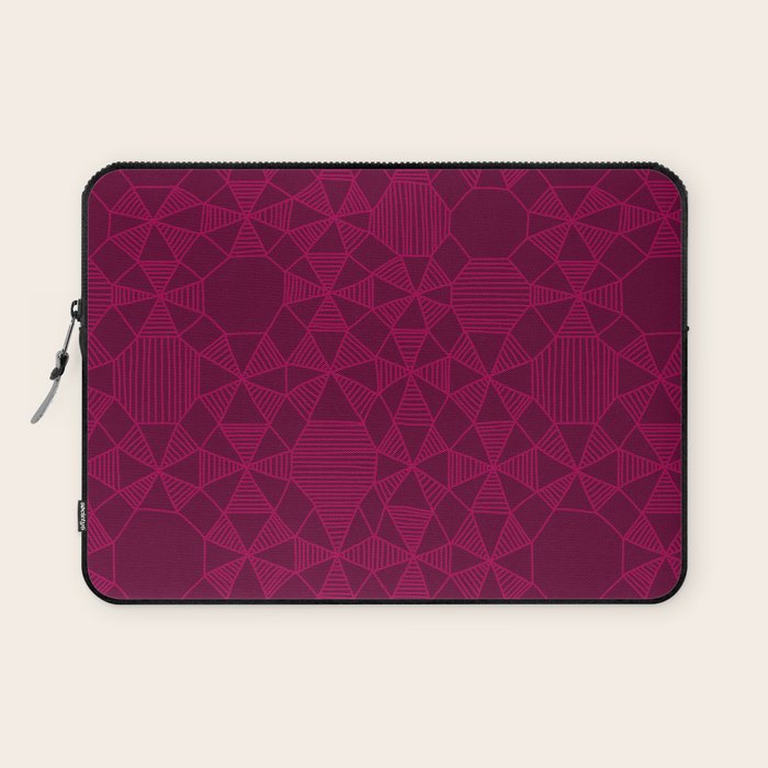 Abstract Minimalism in Raspberry Laptop Sleeve Gallery Image 1