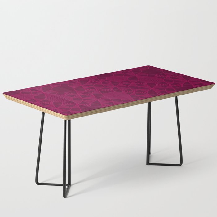 Abstract Minimalism in Raspberry Coffee Table Gallery Image 1