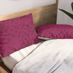 Abstract Minimalism in Raspberry Pillow Sham Gallery Image 2